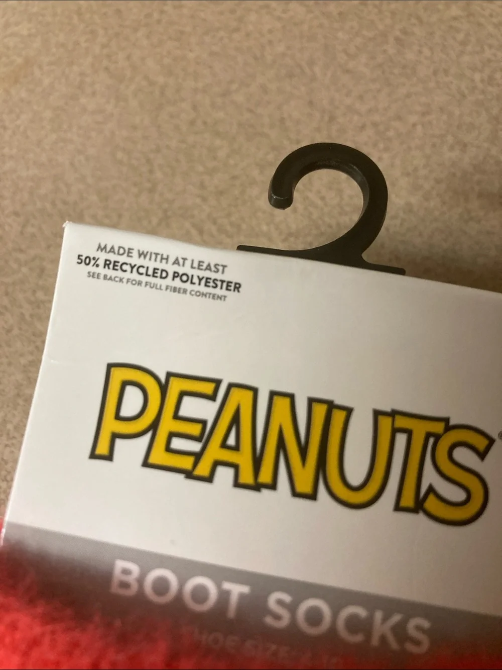 Peanuts woodstock and Snoopy Boot Socks